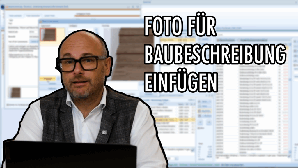 QuickCalc Interface: Bild in Baubeschreibung einer Position einfügen