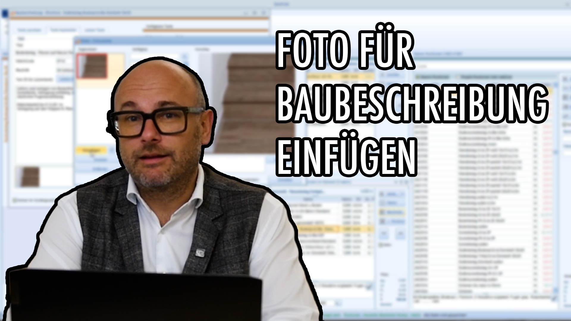 QuickCalc Interface: Bild in Baubeschreibung einer Position einfügen