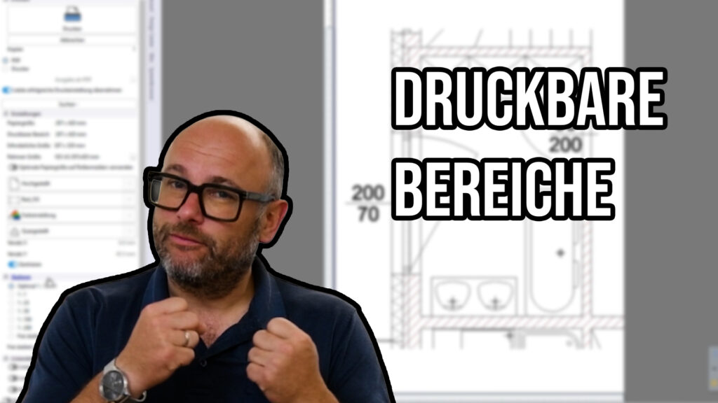 Druckbarer Bereich in ARCHLine.XP für gezieltes Drucken von Grundriss-Ausschnitten