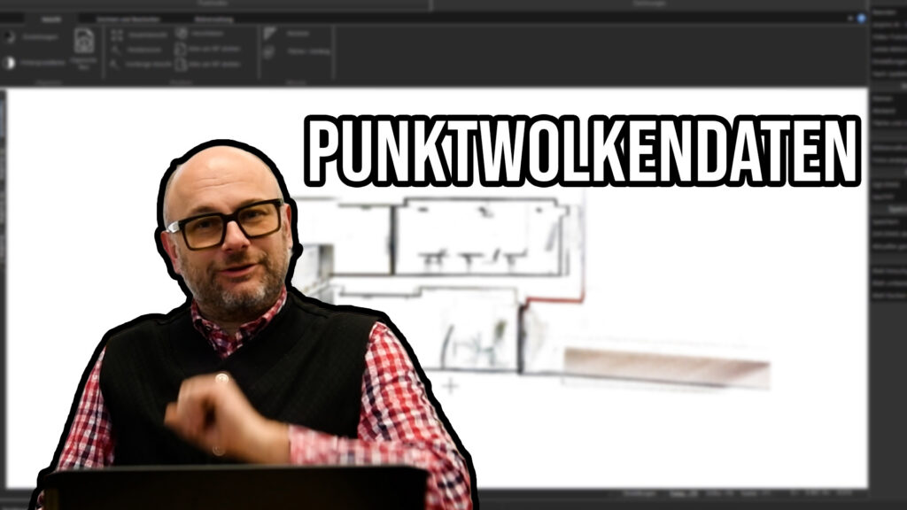 Scan to CAD Workflow mit DINO SLAM Scanner – Punktwolke wird in DXF/DWG Grundriss umgewandelt