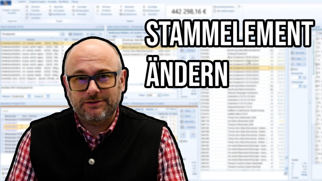 QuickCalc Stammelement Güteklasse ändern Streifenfundament