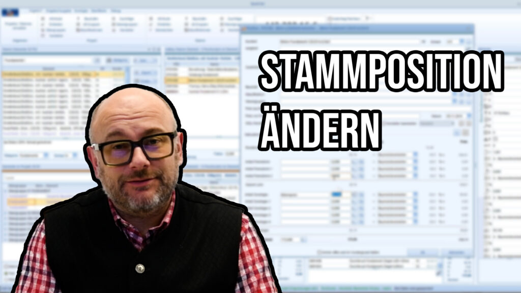 Screenshot der QuickCalc Software beim Anpassen von Materialpreisen in einer Baukalkulation für Betonfundamente