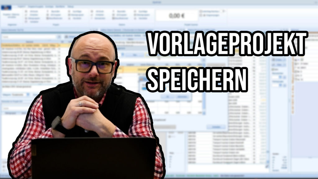 QuickCalc Baukalkulationssoftware – Vorlageprojekt mit Variablen und Obergruppen für Einfamilienhaus mit Keller, Erdgeschoss und Obergeschoss