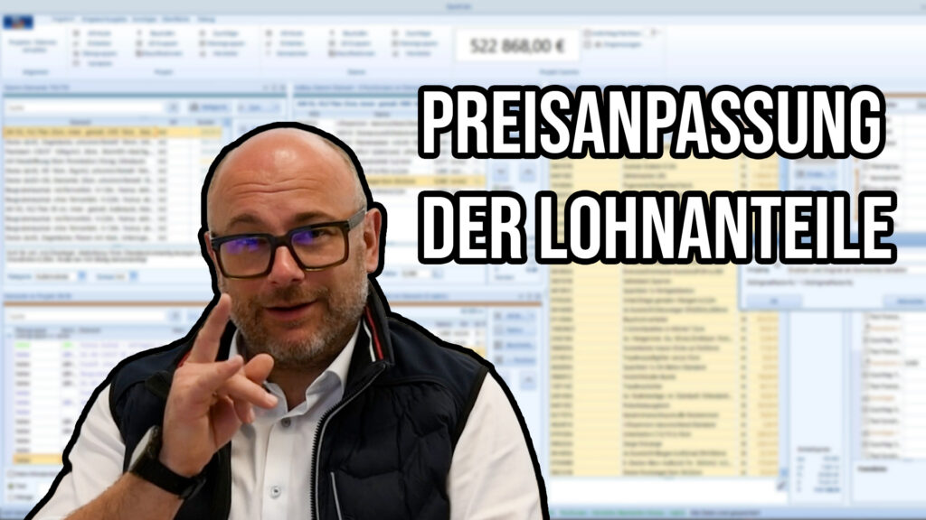 Mittellohn in QuickCalc Baukalkulation anpassen – Schritt-für-Schritt