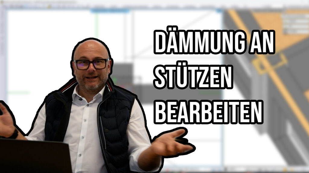 Stütze dämmen im BIM-Modell – Dämmungsbereich einer Säule in ARCHLine.XP bearbeiten