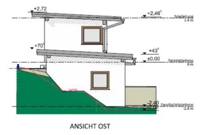 Vereinsgebäude 3D-BIM-Perspektive aus ARCHLine.XP- Erweiterungsplanung