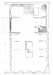 DWG-Grundriss Obergeschoss Aus DINO-Punktwolke abgeleiteter DWG-Grundriss eines Obergeschosses