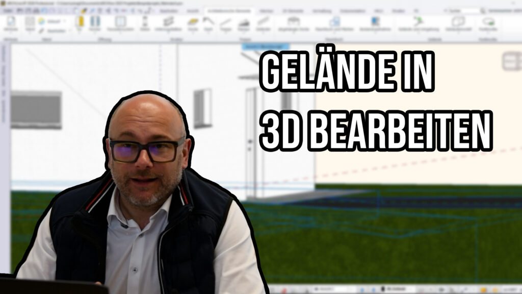 Geländepunkt-Höhe anpassen in ARCHLine.XP – 3D-Ansicht