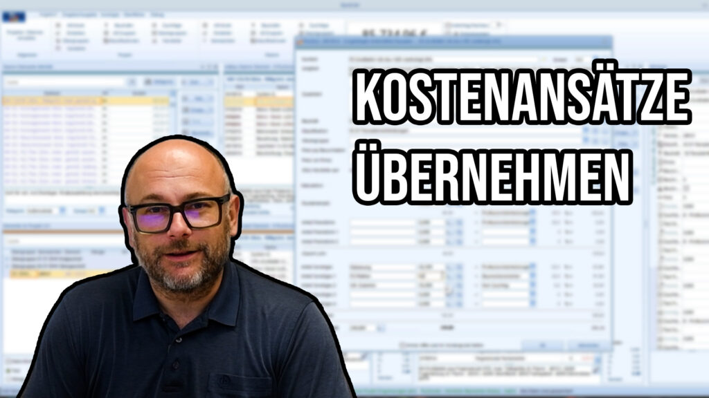 Kostenansätze einer Stammposition per Copy und Paste kopieren – Baukalkulation in QuickCalc
