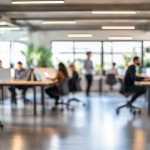 Team im modernen Büro: Zusammenarbeit im Supportbereich mit Fokus auf BIM-Softwarelösungen