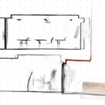 Pfarrkirche Grundriss mit Punktwolken-Overlay - Hauptschiff, Apsis und Seitenkapellen