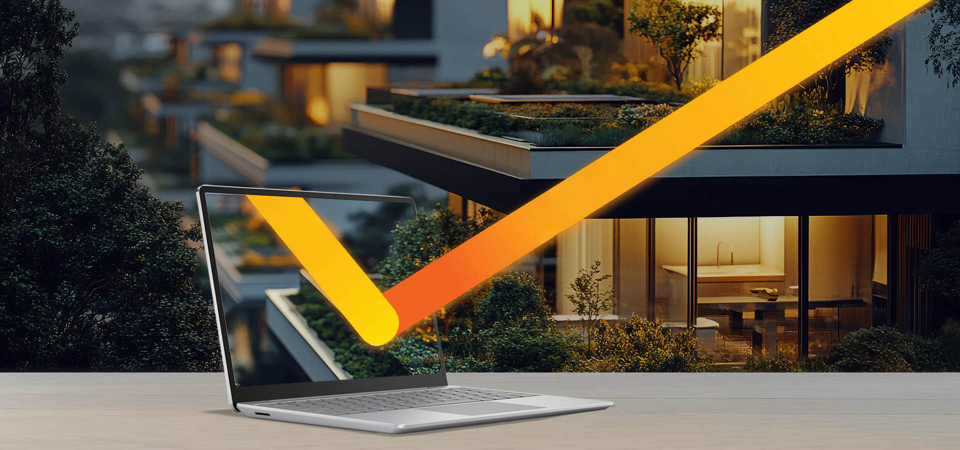 Futuristisches Gebäude mit klaren Linien – Architektur trifft Digitalisierung